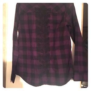 Purple/black flannel